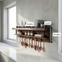 Handmade Kitchen Shelves, Wooden Cabinet Kitchen, Cabinet Minimalist Furniture Style, Home Decor