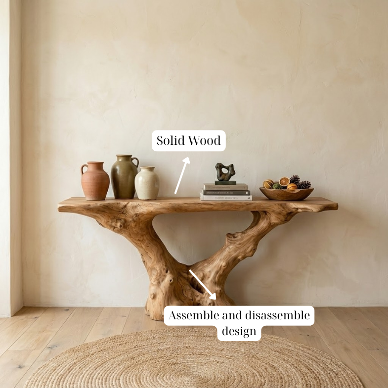 Entryway Table Wood Console Table Rustic Desk Unique Furniture, Housewarming Gifts