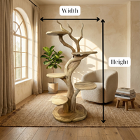 Wooden Cat Tower Cat Tree Pet Furniture For Home Decor And Gift For Her