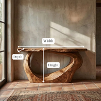 Rustic Wood Table, Wall Mounted Desk, Farmhouse Table Handmade Furniture Living Room Decor