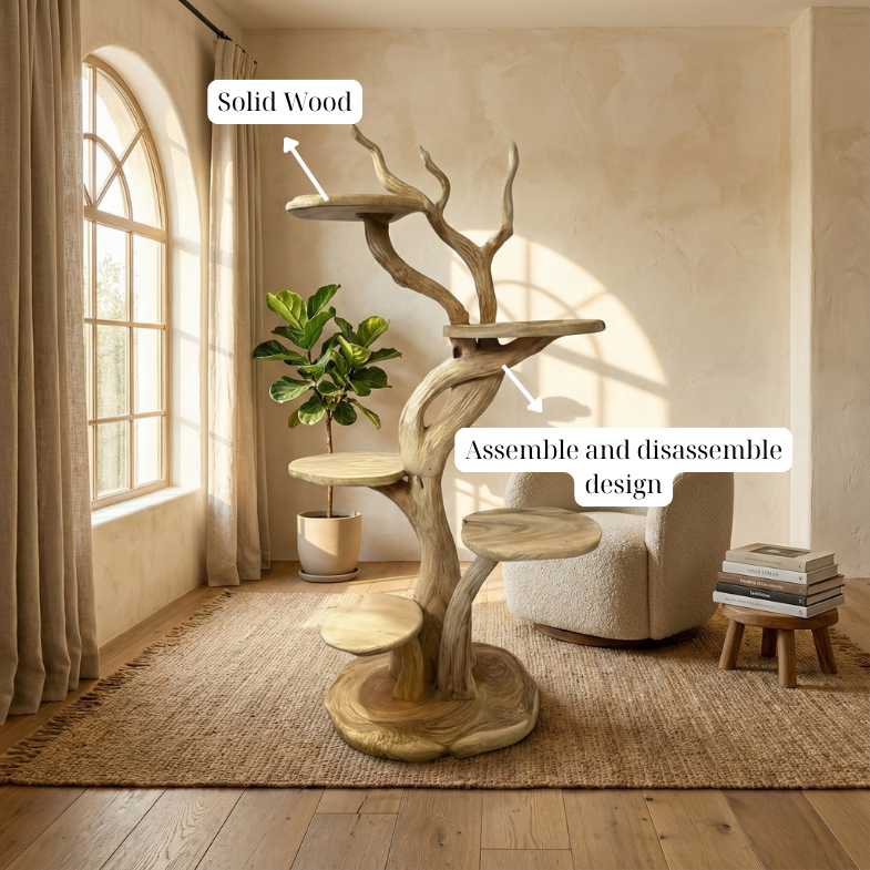 Wooden Cat Tower Cat Tree Pet Furniture For Home Decor And Gift For Her