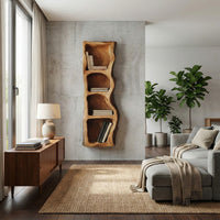 Farmhouse Shelf, Floating Shelves Bookshelf Wooden Furniture Home Decor Housewarming Gift