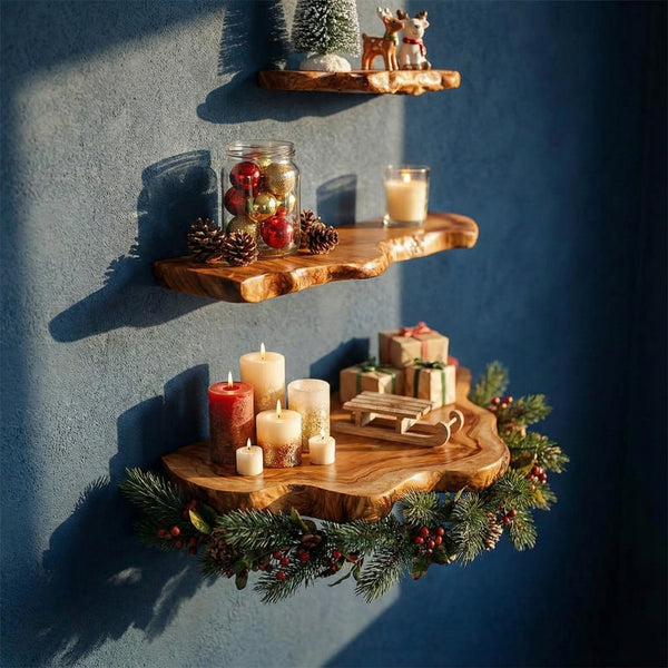 Live Edge Floating Shelf Wood Grain Floating Shelf Branch Shelf Halloween Home Decor Housewarming Gift