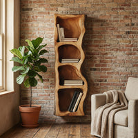 Farmhouse Shelf, Floating Shelves Bookshelf Wooden Furniture Home Decor Housewarming Gift