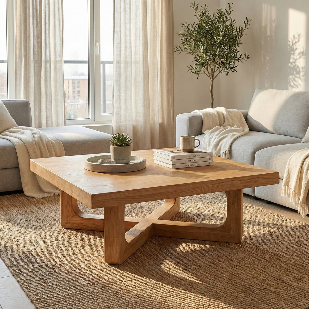 Walnut Live Edge Coffee Table Solid Wood Rustic Desk Minimalist Furniture Living Room Decor