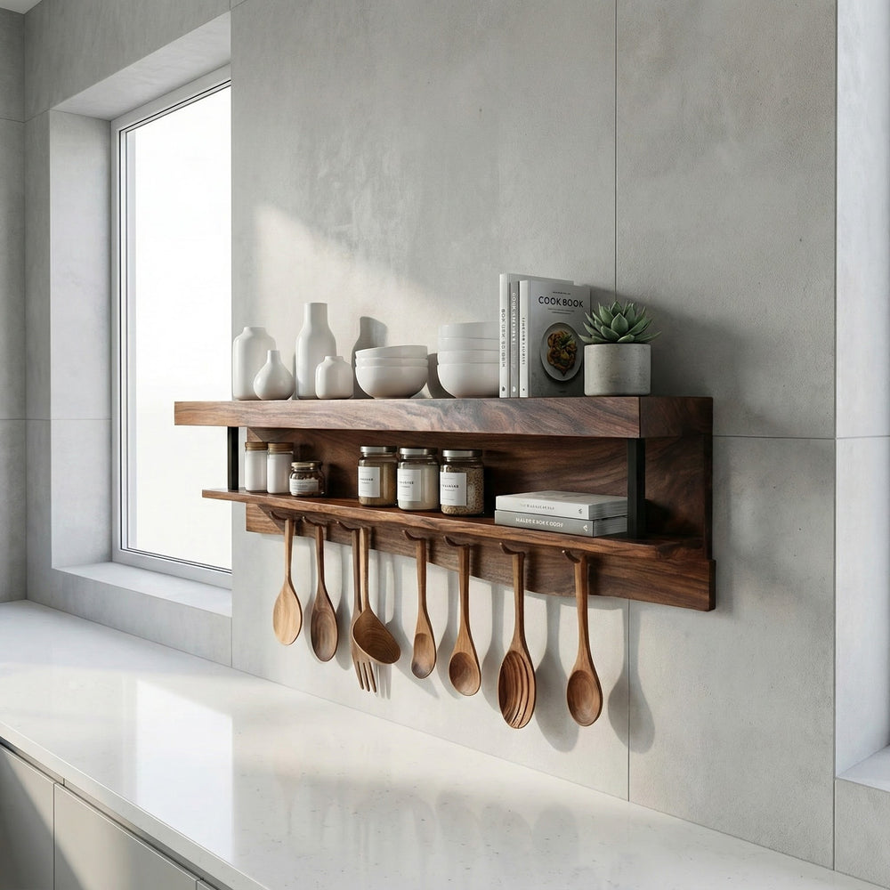 Handmade Kitchen Shelves, Wooden Cabinet Kitchen, Cabinet Minimalist Furniture Style, Home Decor