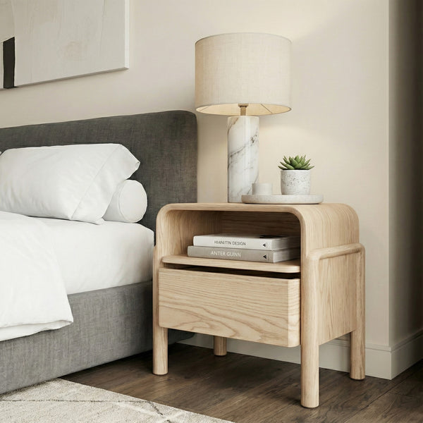 Wood Bedside Table Handcrafted Nightstand Solid Wood Farmhouse Table Vintage Bedroom Decor