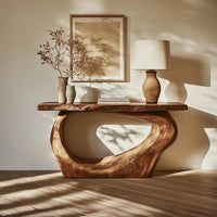 Rustic Wood Table, Wall Mounted Desk, Farmhouse Table Handmade Furniture Living Room Decor