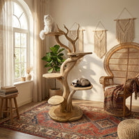 Wooden Cat Tower Cat Tree Pet Furniture For Home Decor And Gift For Her