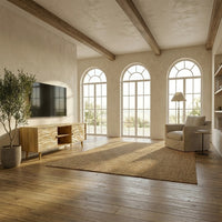 Handcrafted Media Console Custom TV Cabinet Modern Wood Furniture TV Stand For Living Room Decor