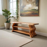 Custom Wooden Shoe Cabinet Entryway Shoe Bench Shoe Shelf Handmade Furniture for Home Decoration and Housewarming Gift