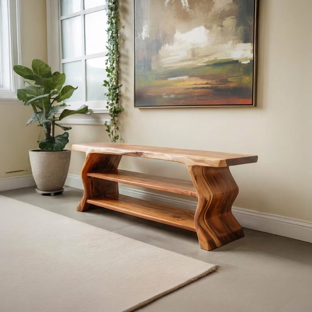 Custom Wooden Shoe Cabinet Entryway Shoe Bench Shoe Shelf Handmade Furniture for Home Decoration and Housewarming Gift