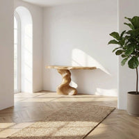 Walnut Desk Live Edge Table Console Table Minimalist Furniture Living Room Decor