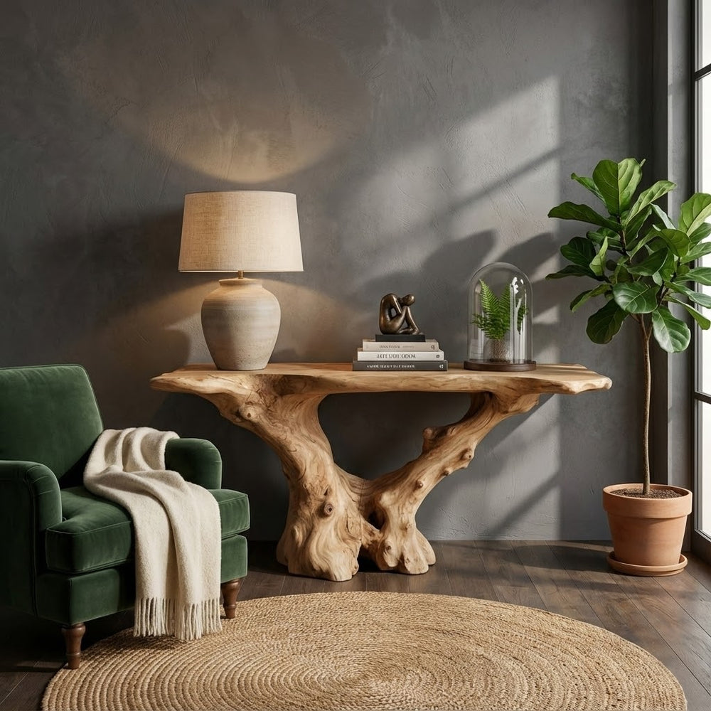 Entryway Table Wood Console Table Rustic Desk Unique Furniture, Housewarming Gifts