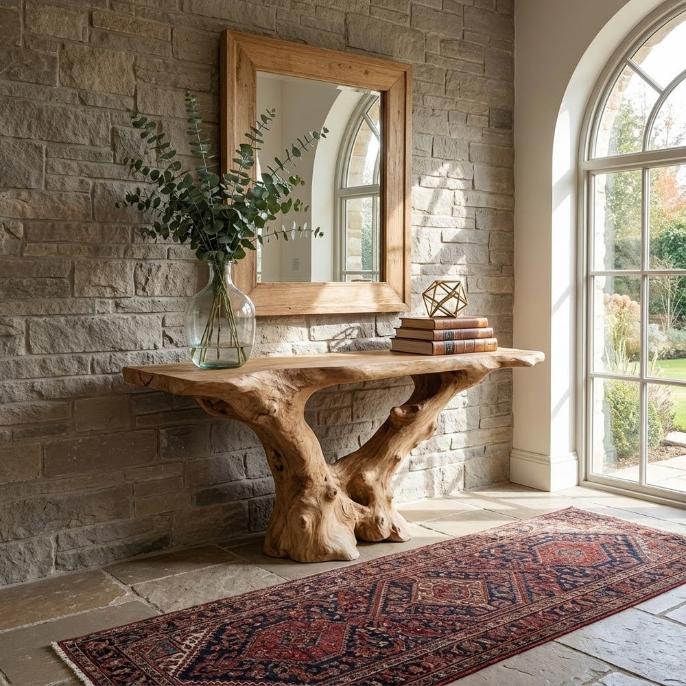 Entryway Table Wood Console Table Rustic Desk Unique Furniture, Housewarming Gifts