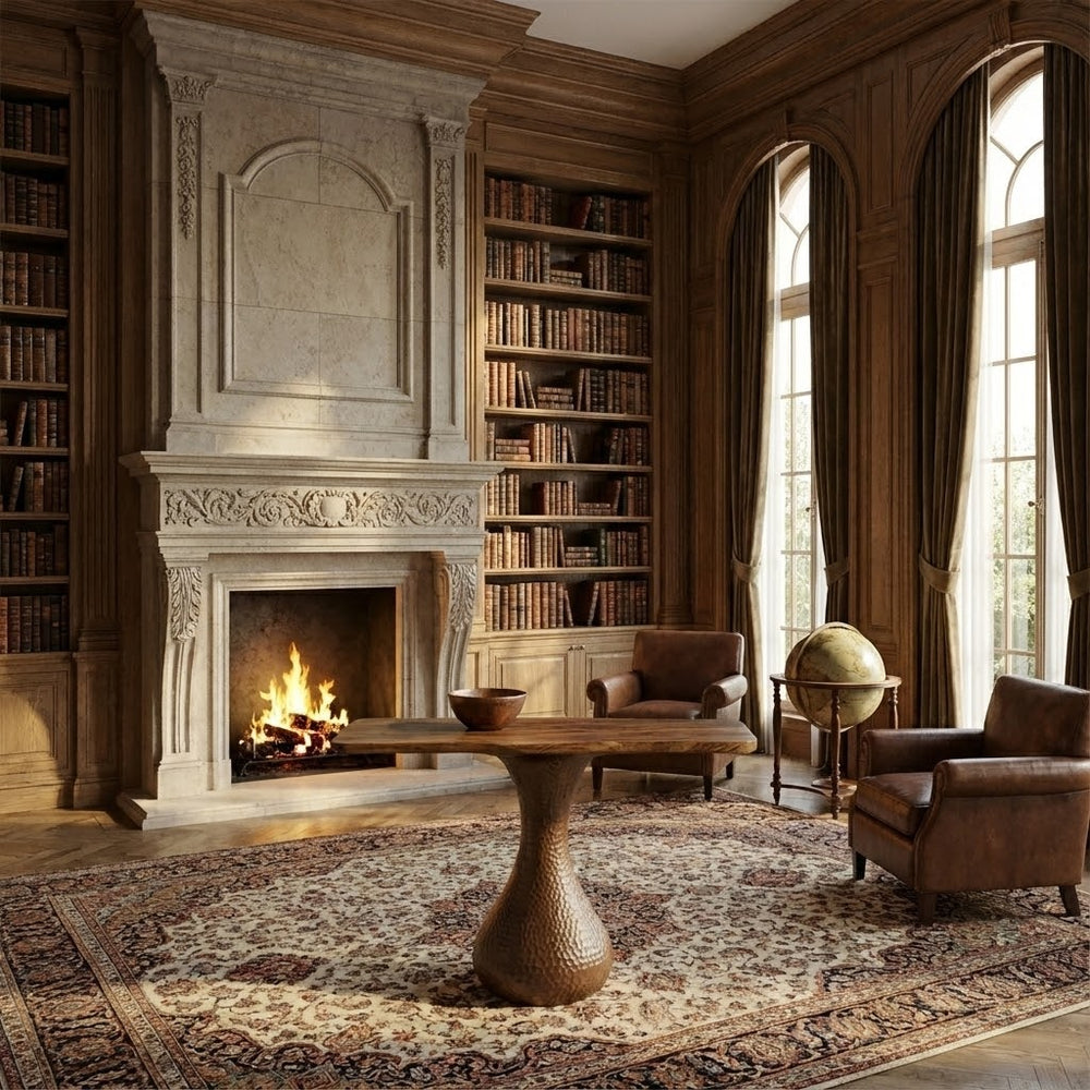 Mushroom Desk, Rustic Console Table, Farmhouse Style Unique Furniture For Housewarming Gifts